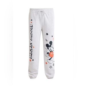 Women’s Disney Mickey Mouse Track Pants - Gray and Red